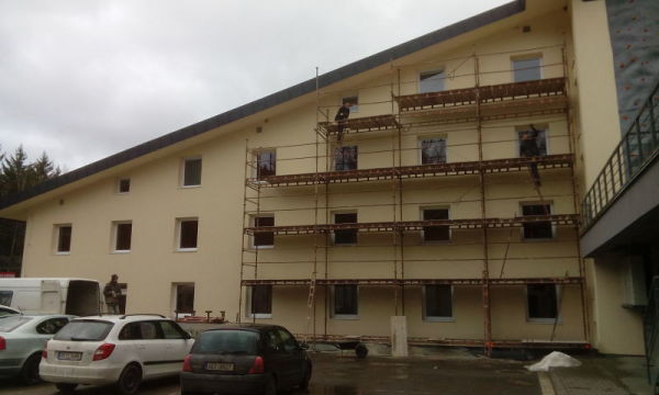 Renovace fasády Hotel Jezerka Seč